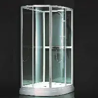 Bilde av Alterna Click Dusjkabinett 90x90cm Hvit Matt / Klart Glass Dusjkabinett