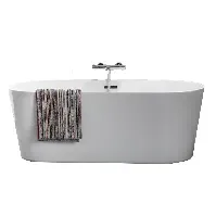 Bilde av Alterna Myday Frittstående Badekar Hvit / 158cm Frittstående badekar