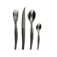 Bilde av Amefa JET - 16-pc cutlery set in craft box - stonewash black PVD Kjøkkenutstyr - Bestikk