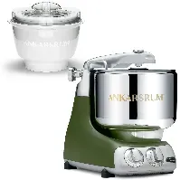 Bilde av Ankarsrum AKM 6230 kjøkkenmaskin med iskremmaskin, olive green Ismaskin
