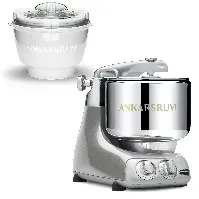 Bilde av Ankarsrum AKM 6230 kjøkkenmaskin med iskremmaskin, silver Ismaskin