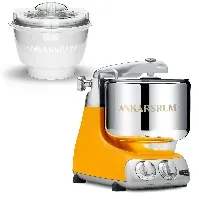 Bilde av Ankarsrum AKM 6230 kjøkkenmaskin med iskremmaskin, sunbeam yellow Ismaskin