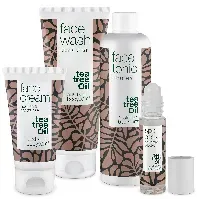 Bilde av Ansiktspakken mot kviser og uren hud - 4 produkter med Tea Tree Oil