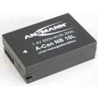 Bilde av Ansmann A-Can NB 10 L - Batteri - Li-Ion - 850 mAh - for Canon PowerShot G1 X, G15, G3 X, SX40 HS, SX50 HS, SX60 HS PC tilbehør - Ladere og batterier - Diverse batterier