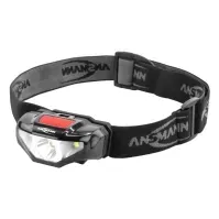 Bilde av Ansmann HD70B, Hodebåndslommelykt, Svart, Akrylonitril-butadien-styren (ABS), Plastikk, IP44, LED, 1 lamper Belysning - Annen belysning - Hodelykter