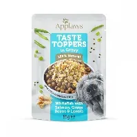 Bilde av Applaws Taste Toppers Hvit fisk & Laks med Bønner & Linser 85 g Hund - Hundemat - Våtfôr