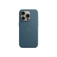 Bilde av Apple - Baksidedeksel for mobiltelefon - MagSafe-samsvar - FineWoven - asurblå - for iPhone 15 Pro Tele & GPS - Mobilt tilbehør - Deksler og vesker