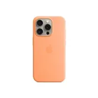 Bilde av Apple - Baksidedeksel for mobiltelefon - MagSafe-samsvar - silikon - oransjesorbet - for iPhone 15 Pro Tele & GPS - Mobilt tilbehør - Deksler og vesker