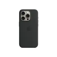 Bilde av Apple - Baksidedeksel for mobiltelefon - MagSafe-samsvar - silikon - svart - for iPhone 15 Pro Tele & GPS - Mobilt tilbehør - Deksler og vesker