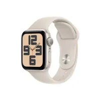 Bilde av Apple Watch SE (GPS) - 2. generasjon - 40 mm - stjernelysaluminium - smartklokke med sportsbånd - fluorelastomer - stjernelys - båndbredde: S/M - 32 GB - Wi-Fi, Bluetooth - 26.4 g Sport & Trening - Pulsklokker og Smartklokker - Smartklokker