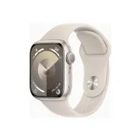 Bilde av Apple Watch Series 9 (GPS) - 41 mm - stjernelysaluminium - smartklokke med sportsbånd - fluorelastomer - stjernelys - båndbredde: S/M - 64 GB - Wi-Fi, UWB, Bluetooth - 31.9 g Sport & Trening - Pulsklokker og Smartklokker - Smartklokker