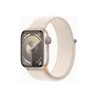 Bilde av Apple Watch Series 9 (GPS + Cellular) - 41 mm - stjernelysaluminium - smartklokke med sportssløyfe - myk dobbeltlagsnylon - stjernelys - 64 GB - Wi-Fi, LTE, UWB, Bluetooth - 4G - 32.1 g Sport & Trening - Pulsklokker og Smartklokker - Smartklokker