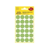 Bilde av Avery Zweckform - Fargekodeprikk - 1,8 cm-diameter - neongrønt (en pakke 96) Papir & Emballasje - Etiketter - Manuel farget