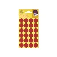 Bilde av Avery Zweckform - Selv-adhesiv - rød - 18-mm rund 96 etikett(er) (4 ark x 24) runde etiketter Papir & Emballasje - Blokker & Post-It - Notatbøker