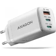Bilde av Axagon ACU-DPQ65W lader GaN 65W nettverkslader, 3x port (USB-A + dobbel USB-C) PD3.0/QC4+/PPS/Apple, hvit PC tilbehør - Nettverk - Nettverkskort