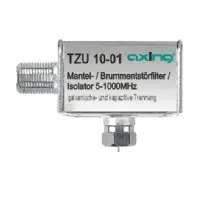 Bilde av Axing TZU 10-01, Kombiner-kabel, 5 - 1006 MHz, Sølv, Metall, Hunkjønn/hunkjønn, F PC tilbehør - Kabler og adaptere - Strømkabler
