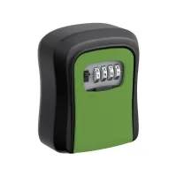 Bilde av BASI SSZ 200, Veggmonterbar safe, Sort, Grønn, Kombinasjonslås, Aluminium, Vegg, Nøkkel Huset - Sikkring & Alarm - Safe