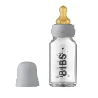 Bilde av BIBS Baby Glass Bottle Complete Set Latex Cloud 110ml Foreldre & barn - Babyutstyr - Tåteflasker
