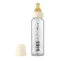 Bilde av BIBS Baby Glass Bottle Complete Set Latex Ivory 225ml Foreldre & barn - Babyutstyr - Tåteflasker