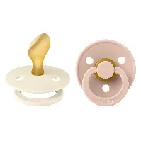 Bilde av BIBS Pacifier Colour Latex Anatomical Ivory/Blush Size 2 2pcs Foreldre & barn - Babyutstyr - Smokker