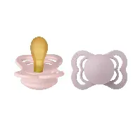 Bilde av BIBS Pacifier Supreme Latex Blossom/Dusky Lilac Size 1 2pcs Foreldre & barn - Babyutstyr - Smokker