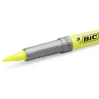 Bilde av BIC Marking Highlighter Flex - Markeringspenn - gul - vannbasert fargestoffblekk - 1-4.3 mm (en pakke 12) Skriveredskaper - Overtrekksmarkør - Tynne overstreksmarkører