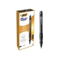 Bilde av BIC VELOCITY - Rulleballpenn - svart - gelblekk - 0.7 mm - medium - retraktil (en pakke 12) Skriveredskaper - Kulepenner & Fyllepenner - Kulepenner med trykk-knapp