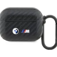 Bilde av BMW BMAPWMPUCA2 AirPods Pro cover juodas/juodas Carbon Double Metal Logo Tele & GPS - Tilbehør fastnett - Headset tilbehør