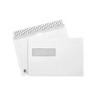 Bilde av BONG Mailman - Konvolutt - International C5 (162 x 229 mm) - lommebok - åpen side - selvklebende (Peel & Seal) - 1 vindu - utskrivbar - fargekantforing - hvit - pakke av 500 Papir & Emballasje - Konvolutter og poser - Konvolutter