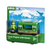 Bilde av BRIO World - Cargo Engine with Driver Leker - Radiostyrt - Racerbaner