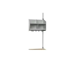 Bilde av BST Kombination C, Påbygningssektion 2 pladser B 600 mm, mørk grå Barn & Bolig - Møbler - Entrèmøbler