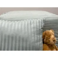 Bilde av Baby Sengetøy - 70x100 cm - 100% bomullssateng - Støvet grønn ensfarget sengesett - Borg Living Innredning , Barnerommet , Baby sengetøy 70x100 cm