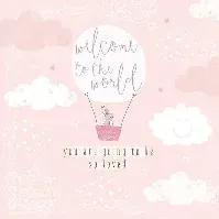 Bilde av Baby girl - Welcome To The World ( (15 x 15cm) - Babyklær