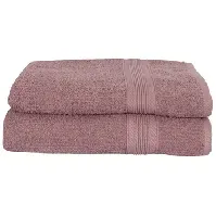 Bilde av Badehåndklær - 2 stk. 70x140 cm - Rosa - 100% bomull - Borg Living Håndklær