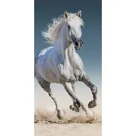 Bilde av Badehåndkle - Galopperende hest - 70x140cm – Lekker og myk kvalitet Håndklær