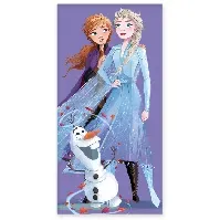 Bilde av Badehåndkle - 70x140 cm - Frozen- Anna &amp; Elsa - Mykt barnehåndkle Håndklær , Håndklestørrelser , Badehåndkle 70x140 cm