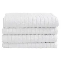 Bilde av Badehåndkle - 70x140 cm - Hvit - 100% Bomull - By Borg badehåndklær Håndklær