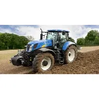 Bilde av Badehåndkle barn - Blå Traktor motiv - 70x140 cm – Lekker og myk kvalitet Håndklær