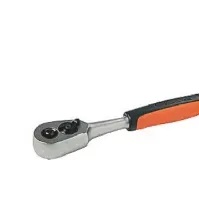 Bilde av Bahco skraldenøgle 1/4'' - pæreformet skr. nøgle, omskifter m/60 tænder, 6° arb. vinkel Verktøy & Verksted - Håndverktøy - Nøkkler og topper