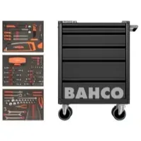 Bilde av Bahco værktøjsvogn 26'' - Med 5 skuffer, Indeholder 140 dele værktøj Verktøy & Verksted - Til verkstedet - Oppbevaring