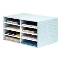 Bilde av Bankers Box Style - Sorterer - 8 rom - for A4 - hvit, grønn interiørdesign - Tilbehør - Kontoroppbevaring