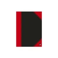 Bilde av Bantex 100302813, Monokromatisk, Sort, Rød, A5, 96 ark, 70 g/m², Linjerte ark Papir & Emballasje - Blokker & Post-It - Notatbøker
