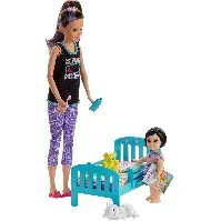 Bilde av Barbie - Babysitter Playset - Bedtime (GHV88) - Leker