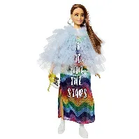 Bilde av Barbie - Blue Coat&Rainbow Dress (GYJ78) - Leker