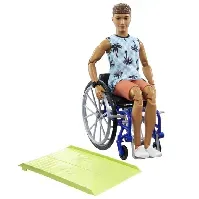 Bilde av Barbie - Ken Doll With Wheelchair&Ramp (HJT59) - Leker