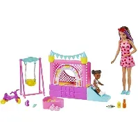 Bilde av Barbie - Skipper Playset - Babysitters Bounce House (HHB67) - Leker