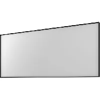 Bilde av Basicline speil 140x60cm på matt sort aluminiumsramme Backuptype - VVS