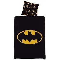 Bilde av Batman sengetøy - 140x200 cm - sengesett med batman logo - 2 i 1 design - 100% bomull Sengetøy , Barnesengetøy , Barne sengetøy 140x200 cm