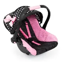 Bilde av Bayer - Deluxe Car Seat for Dolls - Black&Pink (67960AA) - Leker