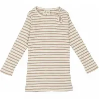 Bilde av Beige Stripete Petit Piao LS T-shirt Genser - Babyklær